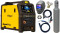Set D GeniMig 240DP LCD 4-kladka + hořák 4m + sv. kabely 3m + samostm. kukla + tl. láhev s CO2 + red 