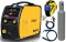 Set E Genimig 220LCD + hořák 4m + sv. kabely + samostm. kukla + tl. láhev s CO2 + red. ventil 